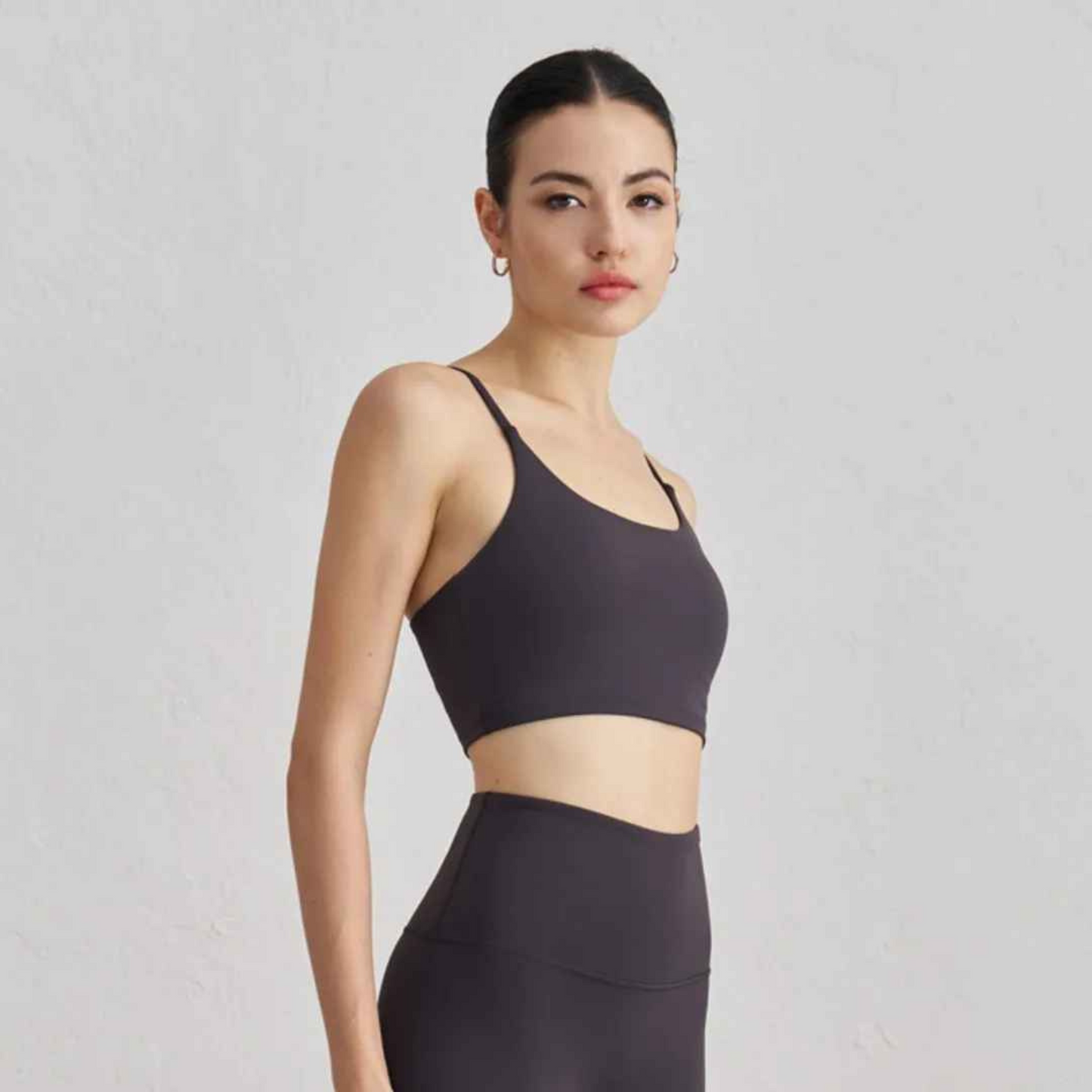 Solid Color Gym Cycling shorts Yoga Set Short Legging +Spaghetti straps Sport Bra Athletic Women Suit Comprehensive Training Jog