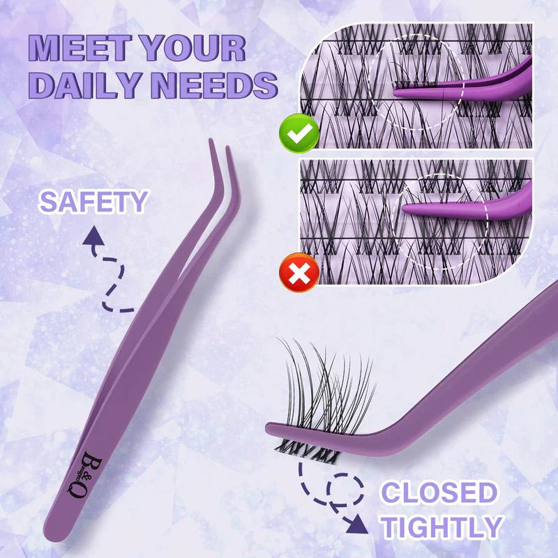 【Deals for You】Flora Natural C Curl Kit - 120Pcs 8-18Mm Eyelash Cluster DIY Springtok Lash Extensions at Home Makeup Cosmetic with Natural Lash Look