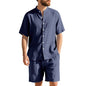 American Linen Suit Men's Summer Short Sleeve