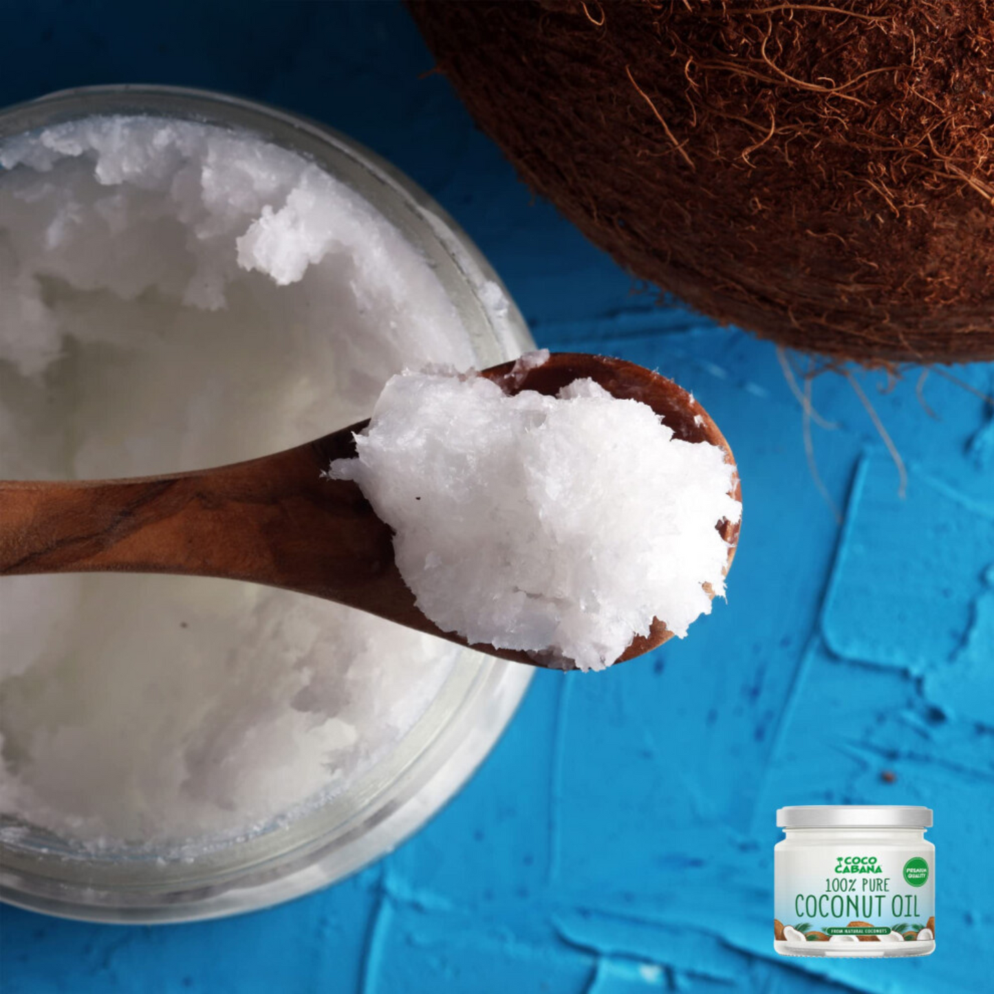 100% Pure Coconut Oil 300ml , Vegan Gluten & Dairy Free, Natural Beauty Product, Skin & Hair, Cooking