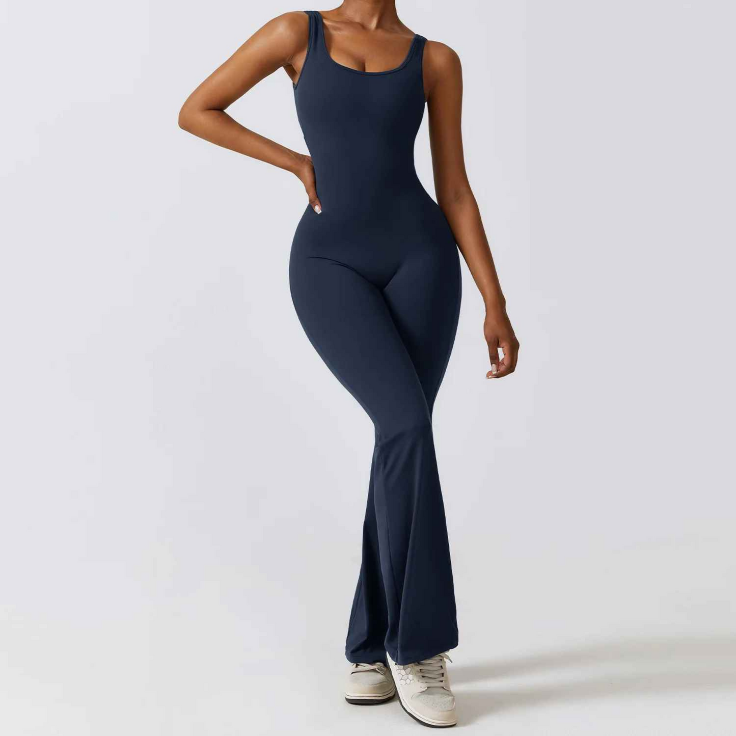 Women's Gym Set – Stretch Workout Jumpsuit Yoga Suit with Push-Up Support, Fitness Romper Sportswear