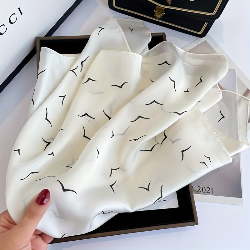 Crafted From Imitation Silk Fabric, This Soft Shawl Is The Perfect Lightweight Accessory For Spring And Autumn. It Is Ideal For Women's Sun Protection And Is Ideal For Outdoor Activities