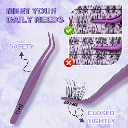 【Deals for You】Flora Natural C Curl Kit - 120Pcs 8-18Mm Eyelash Cluster DIY Springtok Lash Extensions at Home Makeup Cosmetic with Natural Lash Look
