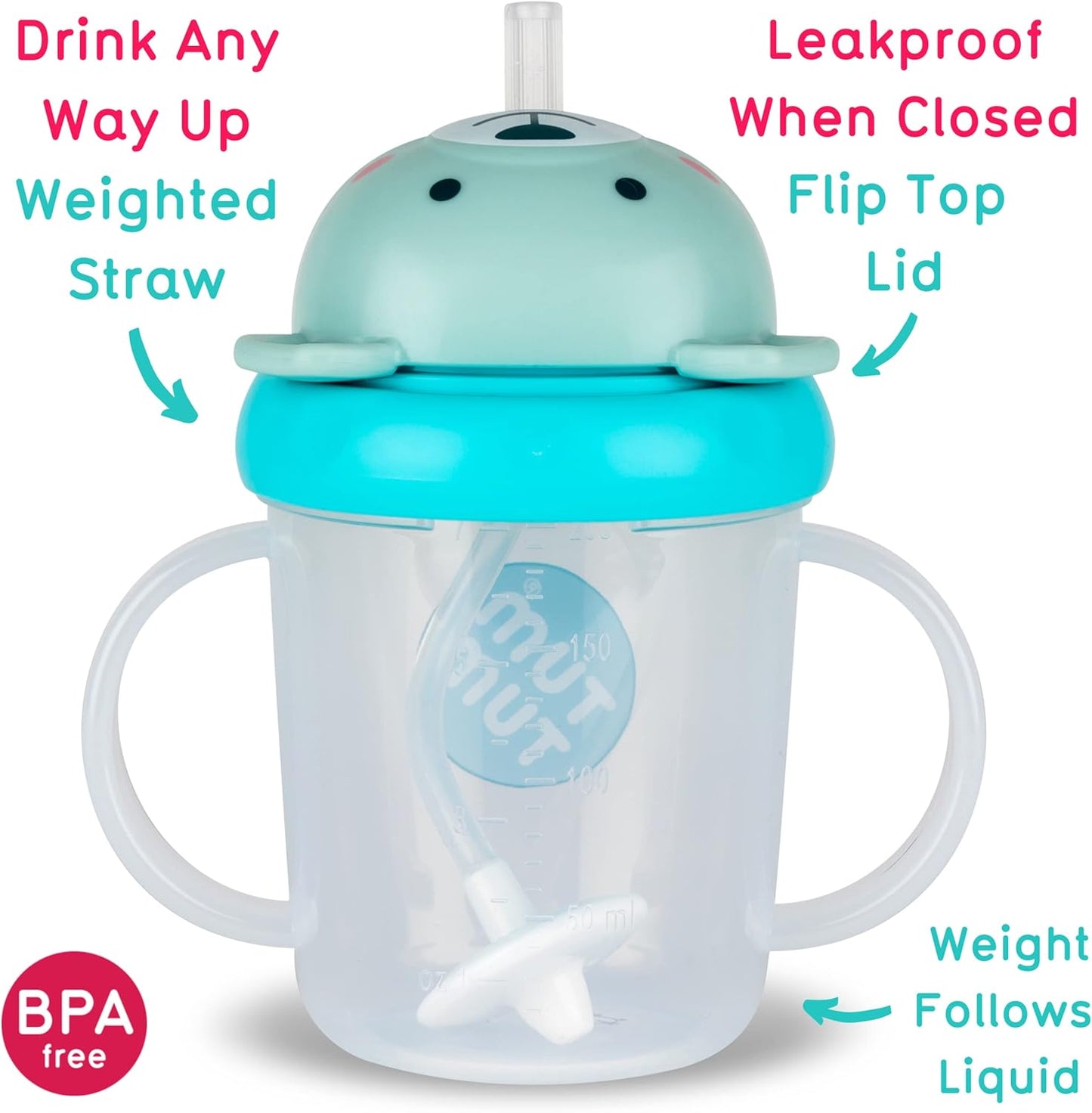 Tippy up Free Flow Sippy Cup (No Valve), Sippy Cup for Toddlers, 200Ml, BPA Free (Boris Bear S3)