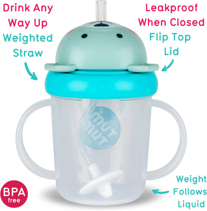Tippy up Free Flow Sippy Cup (No Valve), Sippy Cup for Toddlers, 200Ml, BPA Free (Boris Bear S3)